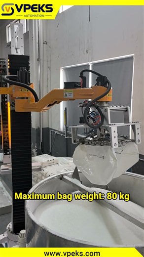 Column Robot Debagging Machine | Automatic Bag Opening & Emptying System bag dump station#robotics