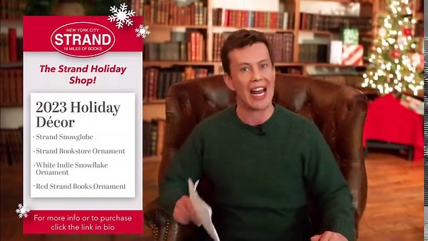 2.3K views | Need that special something to bring holiday cheer into your home? The Strand Holiday Decor collection will do the trick! As always our booksellers are standing by to take your orders. Act now, while there’s still time! (Link in bio) | Strand Book Store | Facebook
