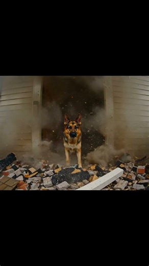 Unexpected Visitor: The Most Polite German Shepherd at the Door!