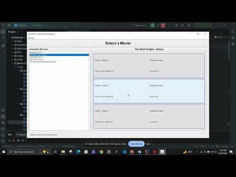 Movie Ticket Booking System | Data Structure & Algorithms Project | Java Swing GUI
