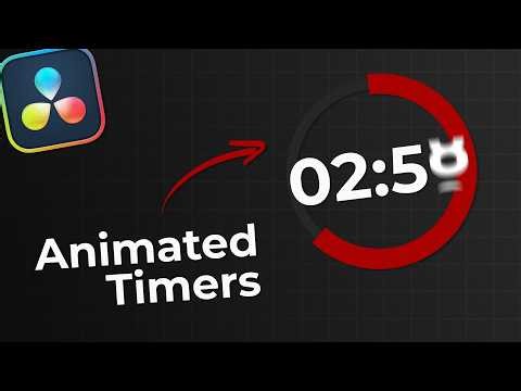 The Best Way to Create Timers in DaVinci Resolve!