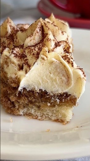 This is what happens when tiramisu meets the softest cake you’ve ever had😍 #tiramisucake