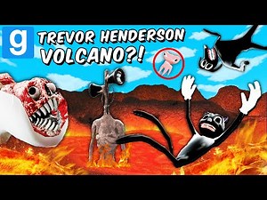 TREVOR HENDERSONS FALL INTO A VOLCANO?! (Garry's Mod Sandbox) The Floor is Lava!