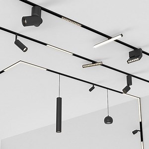 [Hot Item] DC48V LED Interior Lighting Pendant Lamp LED Track Magnetic Track Light Chandelier