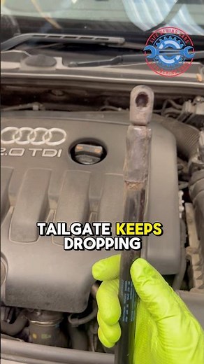 Your A3 tailgate won’t stay up? 😩 Gas Strut Issue. 🚙✨ #CarRepair #AudiHack