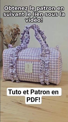 Coudre un #sac de #voyage #bowlingbag #diy patroncouture #couture #couturefacile #tutocouture