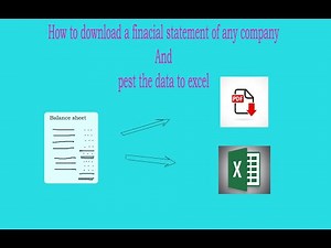 How to download financial statement of any company