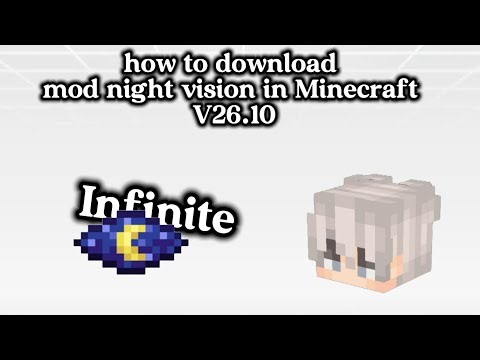 How to download mod night vision in Minecraft version 26.10 || Heng_MC ||