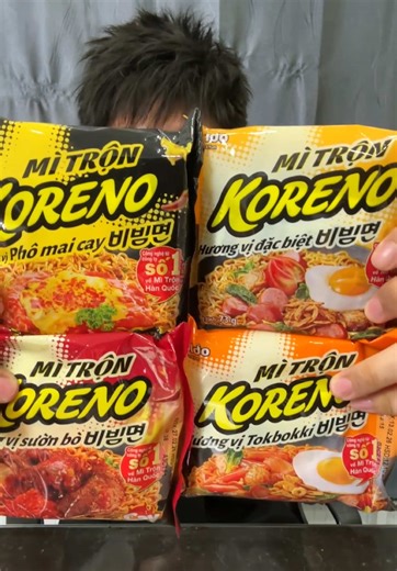 Mukbang Mì Trộn Koreno, Đồ Chiên Hấp Dẫn