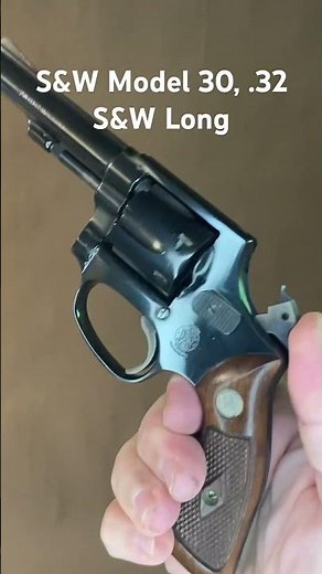 S&W Model 30 Hand Ejector in .32 S&W Long. Love the bluing. #S&W #smithandwesson #revolver