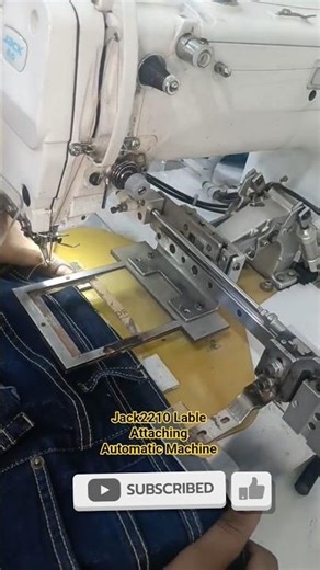 Jack 2210 Lable Attaching Automatic Sewing Machine #machine #jack #trendingshorts #virel #shorts