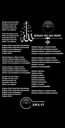 Opick - DenganMu Aku Hidup | Full Lirik Lagu | Lagu Religi Terbaru