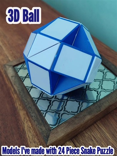 24-Piece Snake Puzzle Models I've made