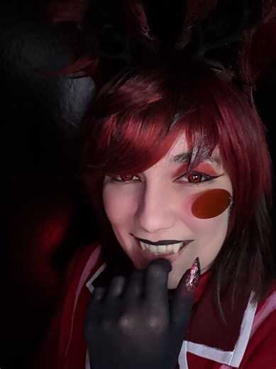 The moment Alastor is freed from his deal with Vox~ #hazbinhotel #alastor #cosplay #hazbinhotelcosplay #alastorcosplay