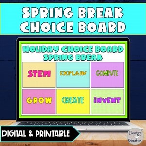 Spring Break Activities | Distance Learning | Fun Spring Break Activity