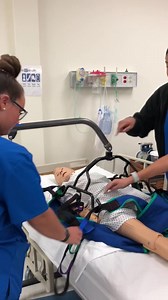 Practical nursing students practicing patient lifts in the lab. #lincolntech #lifts #nursing #nurses #practicalnursing #patientlifts #nurselife #pivot | Lincoln Tech