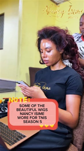 The Nancy Isime Show on Instagram: "One host, endless slays 💅 A season full of looks, wigs, and pure beauty from @nancyisimeofficial Catch our finale episode tonight on Africa Magic Family at 8pm #TNIS5 Wigs: @mizwanneka Hair stylist: @perfect_laid_hair"