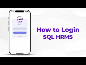 SQL HRMS - How to login HRMS