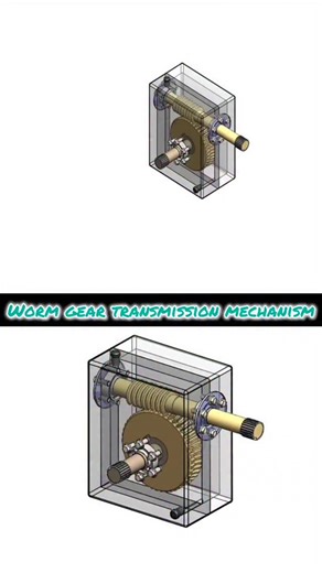 Conveyor System on Instagram: "Worm Gear Transmission Mechanism | Solid Works Design | 3D Animation #conveyorsystems #solidworks_design #solidworks #3d #mechanicalengineering #technology #engineering #work #viralreels #instagram"