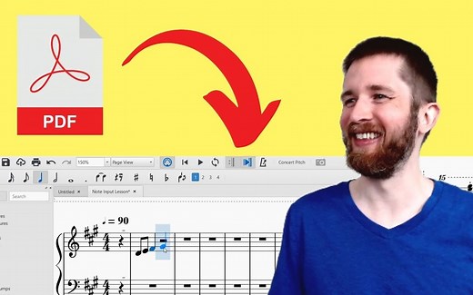 【音乐编曲】如何将PDF文件转换为可编辑的乐谱，MuseScore 3快速轻松导入