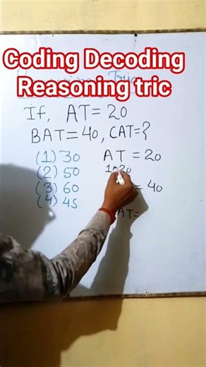 Coding Decoding| reasoning tric #shorts #viral #trending #codingdecodingtricks