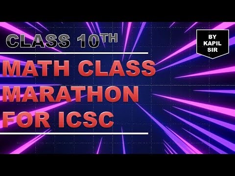 Kapil sir is live Class 10th Math ICSE / CBSE