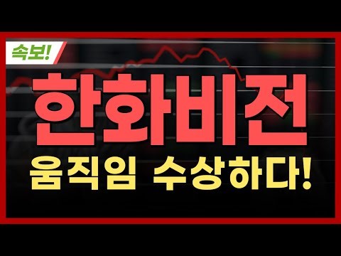 [한화비전 주가전망] 한화비전 [속보] 움직임 수상하다!