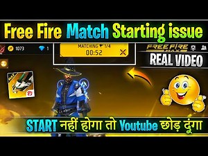 Free fire match starting problem | Cs rank and BR rank matchmaking issue in free fire | Id blacklist