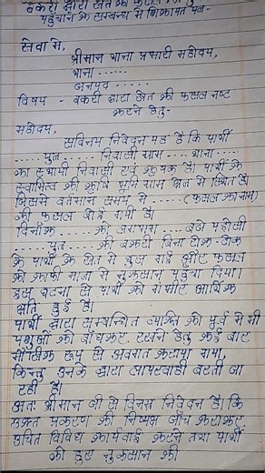 Application in Hindi #writinghandwriting4 #handwriting #writinghandwritingtips #handwritingpractice