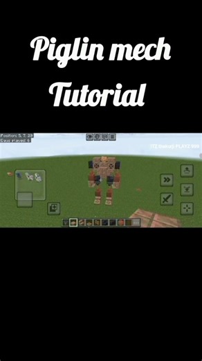 piglin mech tutorial #minecraft #build #gaming