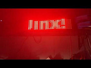 8x32 flexible matrix display using artnet and Jinx! Led.