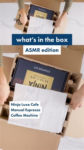 Unboxed ASMR: Ninja Luxe Cafe Manual Espresso Coffee Machine ES601ANZ | The Good Guys