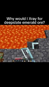 Why X-ray for Deepslate Emerald Ore? Minecraft Reasoning