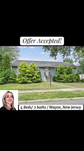 Excited to share that an offer has been accepted on this 4 bed, 2 bath home in Wayne, NJ! 🎉 #Wayne #NewJersey #NJ #WayneNJ