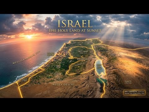 How Big is Israel Actually? Mind-Blowing Size Comparison!