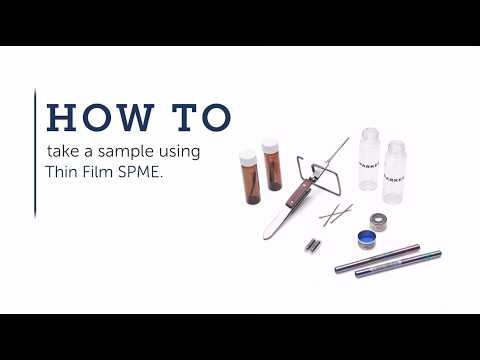 How to take a sample using Thin Film SPME