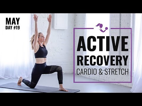 22 Minute Active Recovery Cardio & Stretch Workout to Restore, Reset and Recharge (No Equipment)
