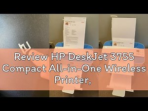 Review HP DeskJet 3755 Compact All-in-One Wireless Printer, HP Instant Ink, Works with Alexa - Stone