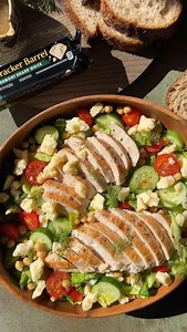 Weekends call for rich and bold flavors! Add a twist to your salad with Cracker Barrel’s crumbled Vermont Cheddar in our Grilled Chicken & White Cheddar Salad. Perfect for warm nights, spontaneous gatherings, and weekly meal prep. Impress every time with #CrackerBarrelCheese. What’s your favorite way to enjoy Cracker Barrel Cheese? 🌿🧀 | Cracker Barrel Cheese