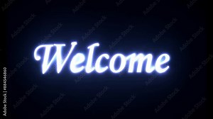 Welcoming background with Welcome text. Perfect for greeting guests and adding a friendly touch to any event or space.