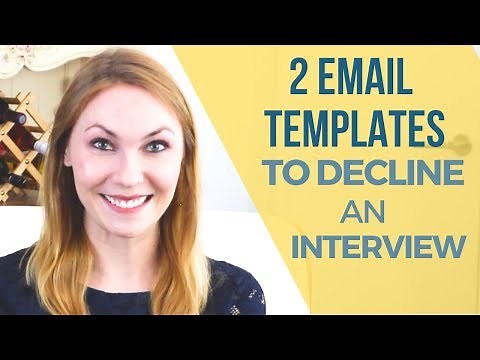 How to Decline a Job Interview - Exact Email Sample to Send