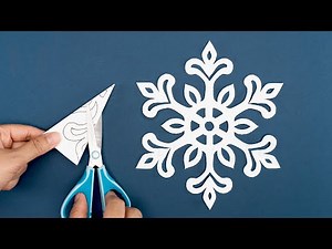 Paper Snowflakes - How to make Snowflake out of paper - Christmas Decorations