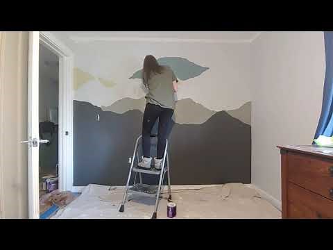 Mountain Accent Wall (Easy DIY!)