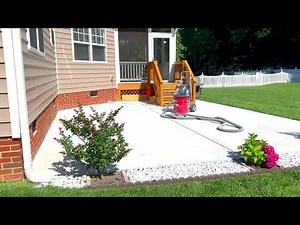HOW TO ADD DECORATIVE EPOXY COATING TO A CONCRET PATIO / BEAUTIFUL TRANSFORMATION