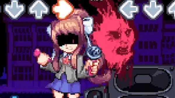 FNF vs 前辈x莫妮卡（神曲警告）