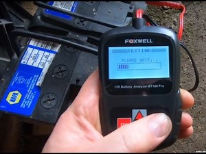 HOW TO LOAD TEST A CAR BATTERY USING FOXWELL BT100 PRO (link below)