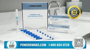 Power Swabs TV Spot, 'Whiter Teeth: Get 50% Off'