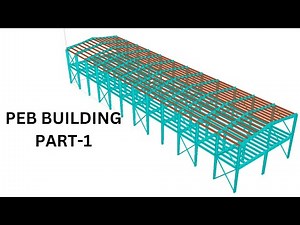 PART-1 COMPLETE PEB STEEL STRUCTURE DESIGN USING STAADPRO AND DRAWING USING AUTOCAD