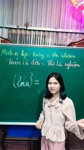 Vừa là thơ vừa là hát (đạo hàm lnu) #short #maths #mathtricks #education #stem #curtas #educação