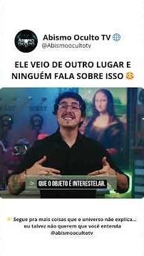 🌌 O Visitante Interestelar que Cruzou o Sistema Solar (e Quase Ninguém Percebeu)